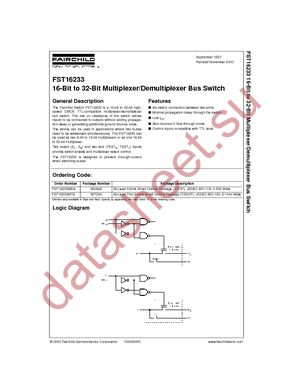 FST16233MTDX datasheet  